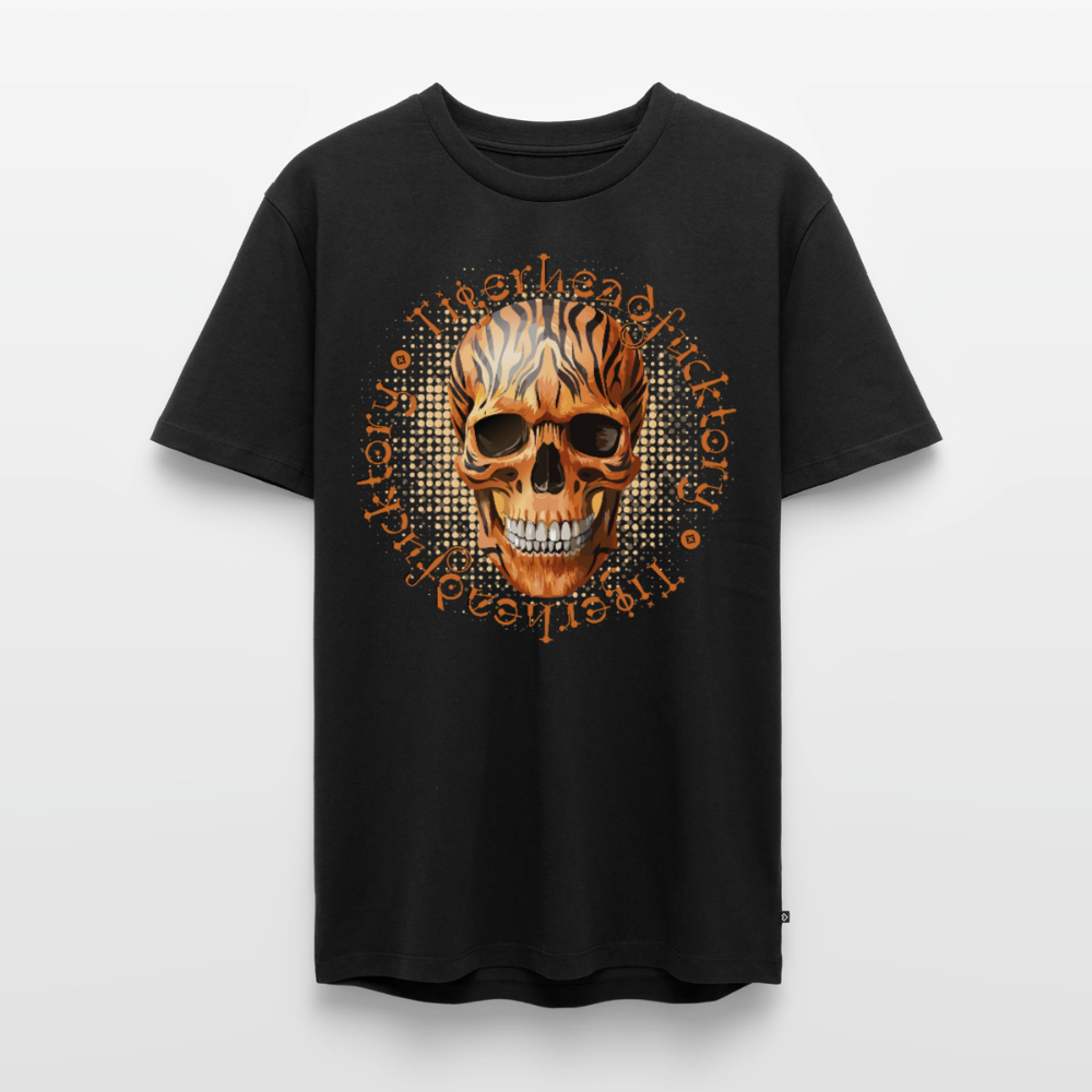 Tiger Skull Design – Männer Premium T-Shirt - Schwarz