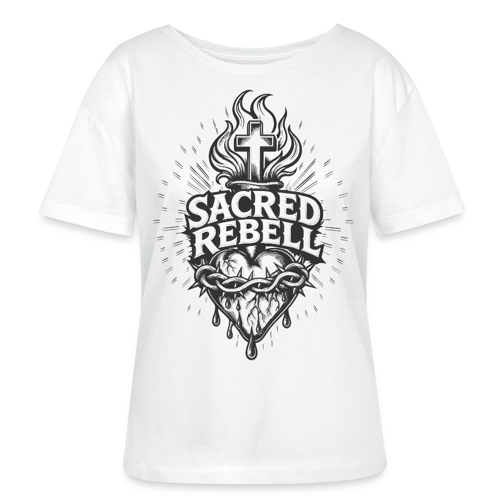 Sacred Rebell Design – Rundhals Frauen Bio-T-Shirt - Weiß