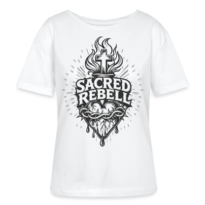 Sacred Rebell Design – Rundhals Frauen Bio-T-Shirt - Weiß