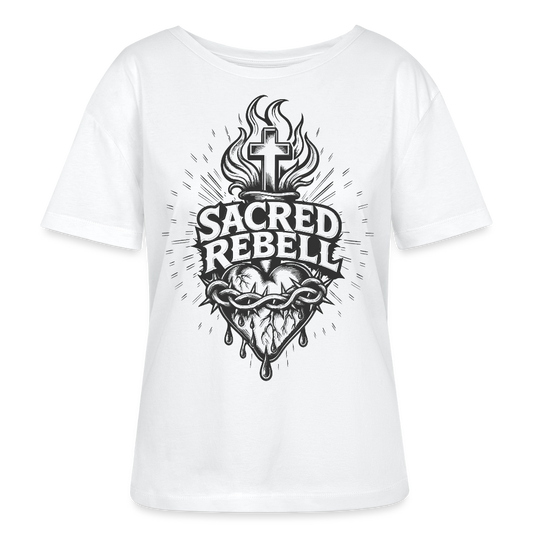 Sacred Rebell Design – Rundhals Frauen Bio-T-Shirt - Weiß
