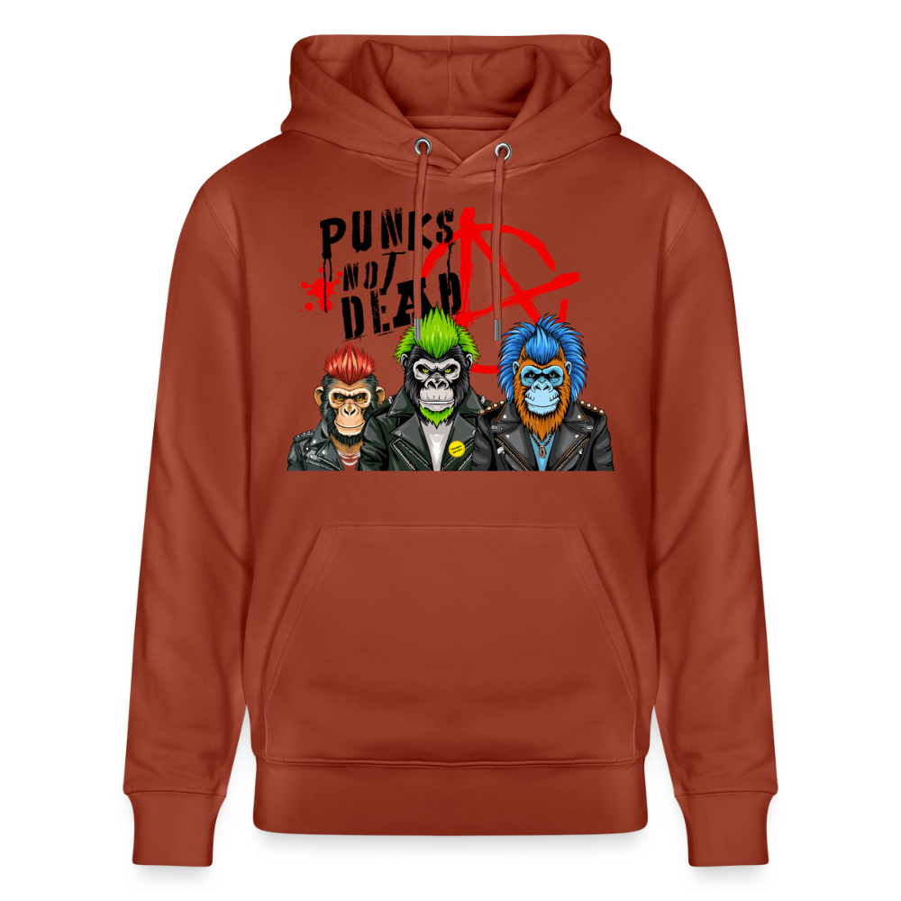 Punks Not Dead Design – Unisex Bio-Hoodie - Terrakotta