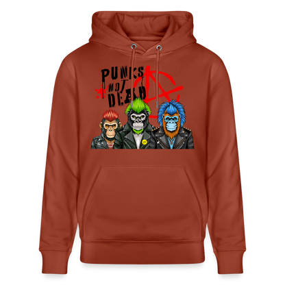 Punks Not Dead Design – Unisex Bio-Hoodie - Terrakotta