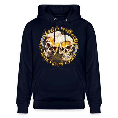 Party Skull Design – Unisex Bio-Hoodie - Navy