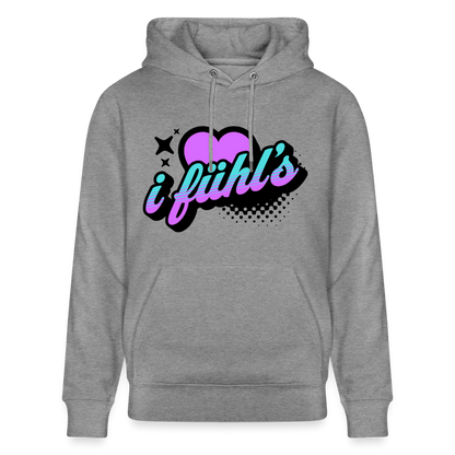 i fühl‘s Design – Unisex Bio-Hoodie - Hellgrau marmoriert