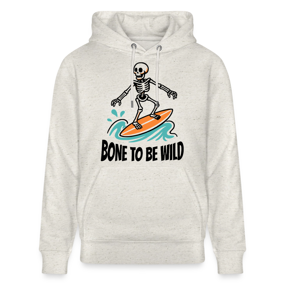 Bone to be Wild Design – Unisex Bio-Hoodie - Beige meliert