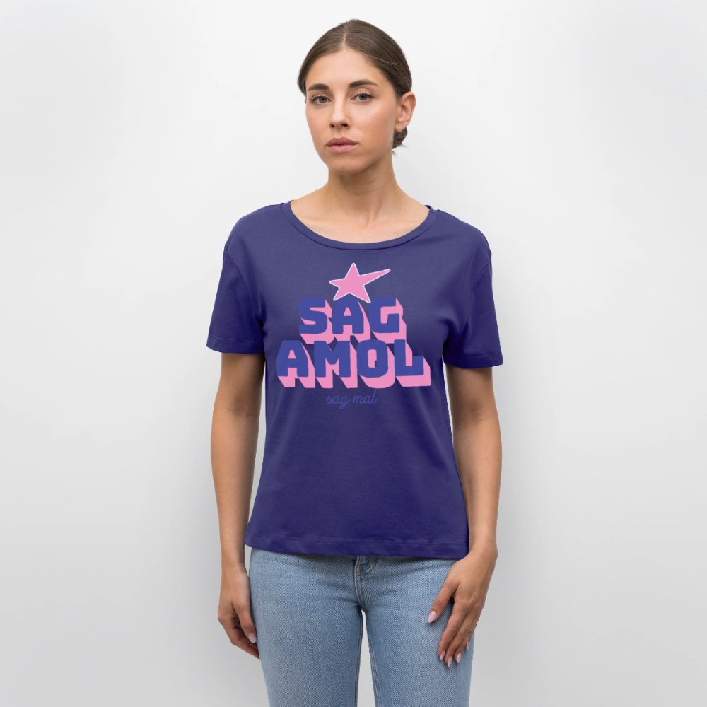 Sagamol Design – Rundhals Frauen Bio-T-Shirt - Dämmerung