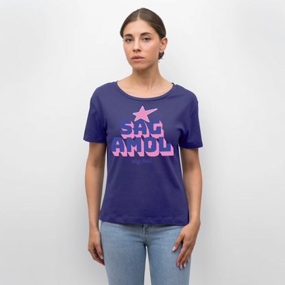 Sagamol Design – Rundhals Frauen Bio-T-Shirt - Dämmerung