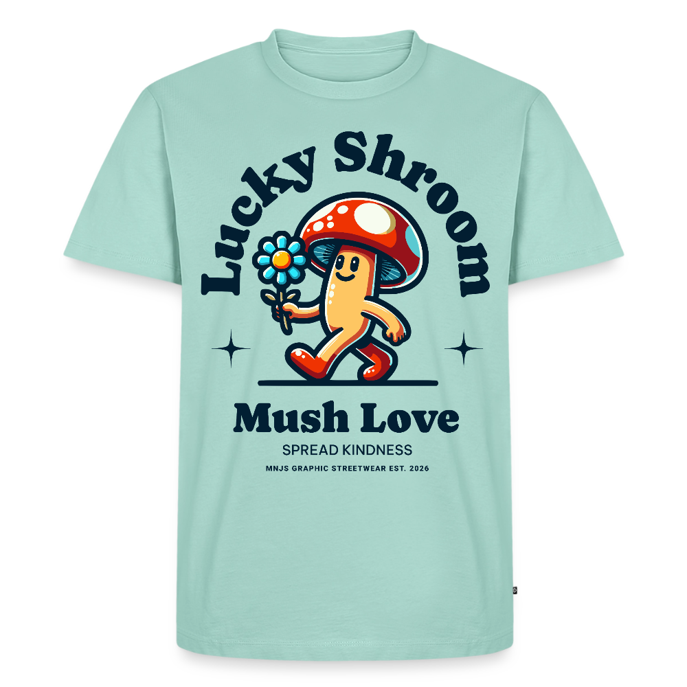 Lucky Shroom Design – Männer Premium T-Shirt - Mint 