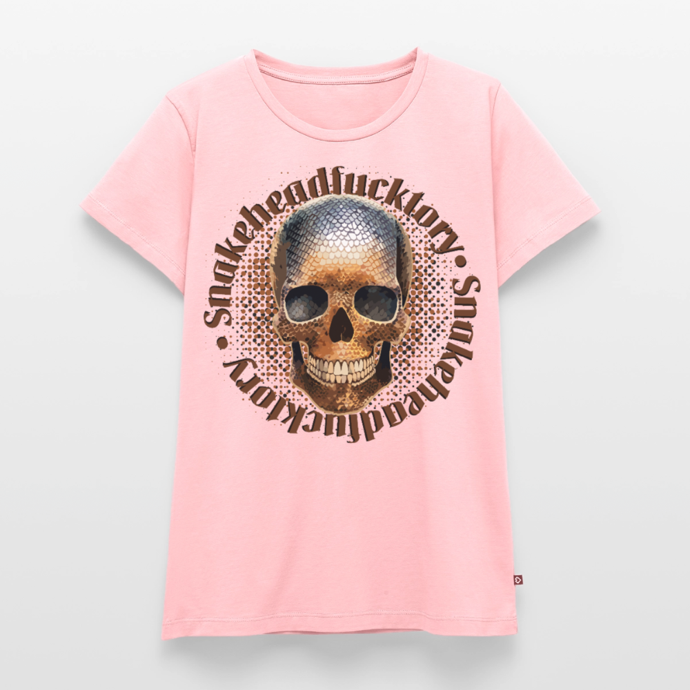 Snake Skull Design – Frauen Premium T-Shirt - Rosa