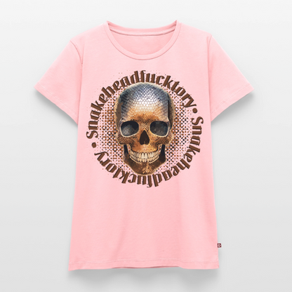 Snake Skull Design – Frauen Premium T-Shirt - Rosa
