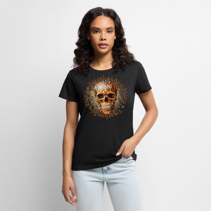 Tiger Skull Design – Frauen Premium T-Shirt - Schwarz