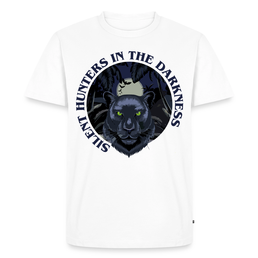 Silent Hunter Design – Männer Premium T-Shirt - Weiß