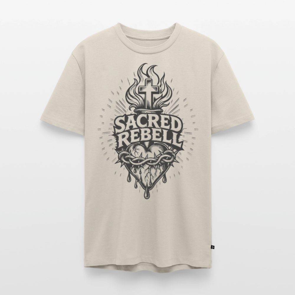 Sacred Rebell Design – Männer Premium T-Shirt - Beige