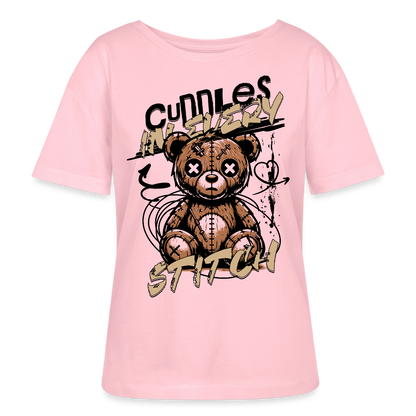Bear Design – Rundhals Frauen Bio-T-Shirt - Hellrosa