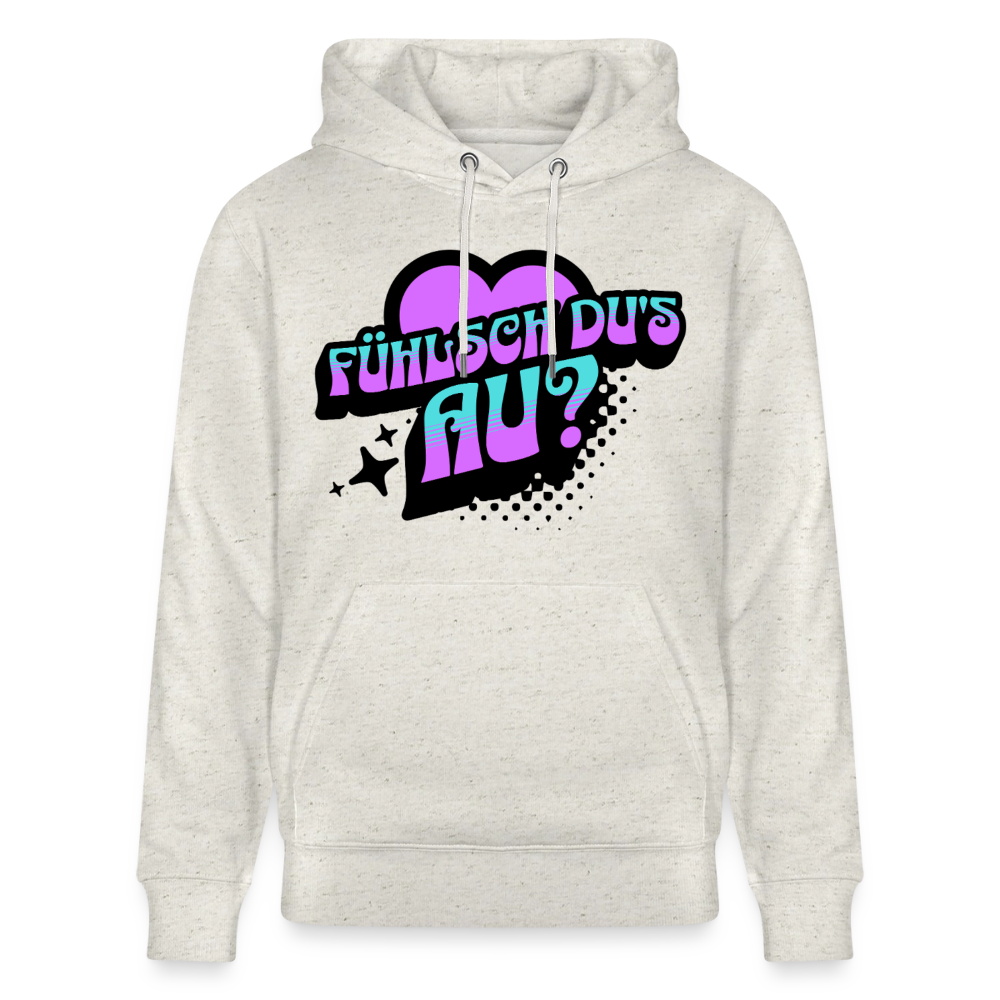 Fühlsch du‘s au Design – Unisex Bio-Hoodie - Beige meliert