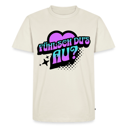 Fühlsch du‘s au Design – Männer Premium T-Shirt - Naturweiß