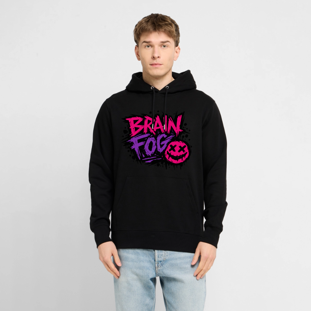 Brain Fog Design – Unisex Bio-Hoodie - Schwarz