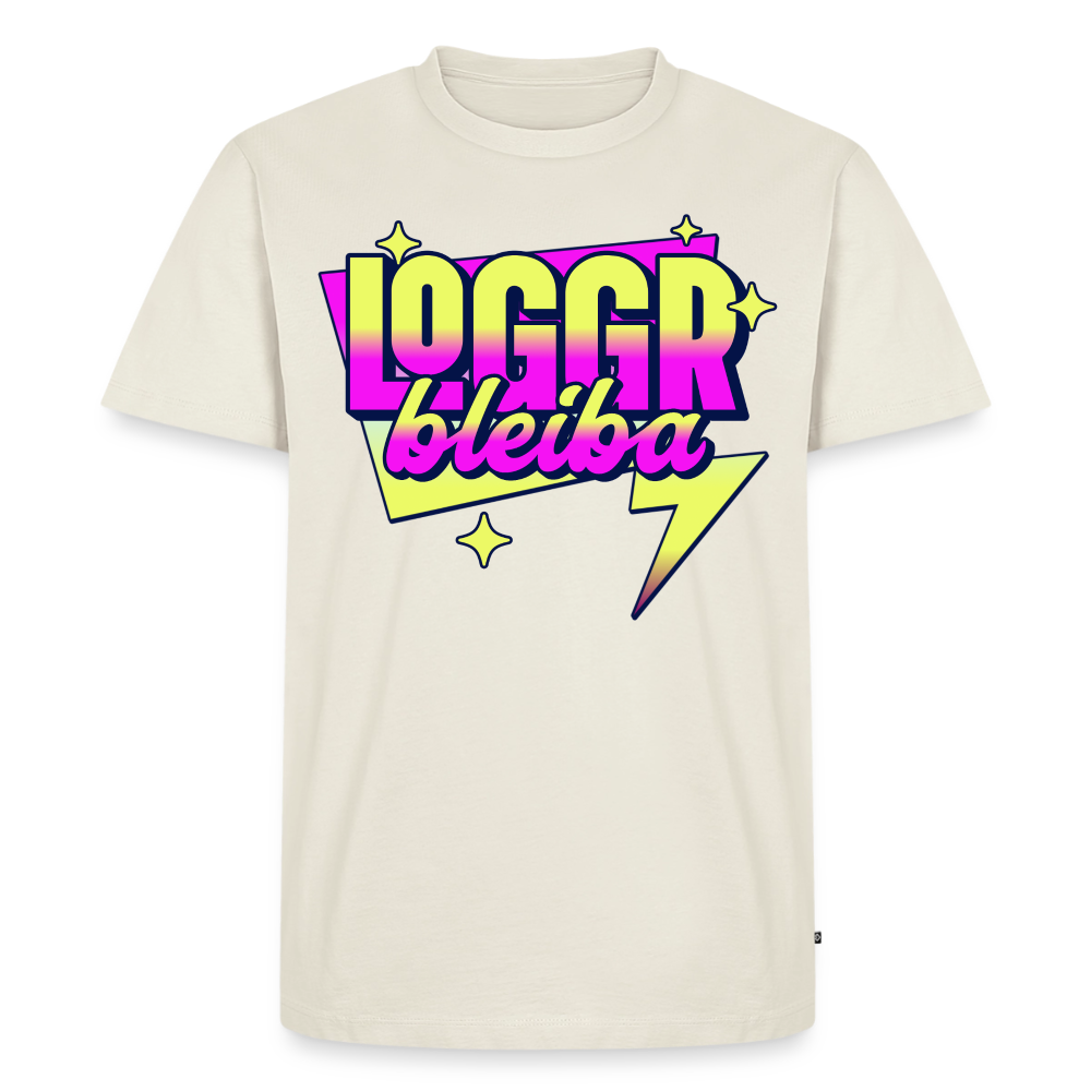 Logger bleibt Design – Männer Premium T-Shirt - Naturweiß