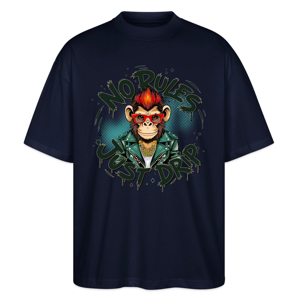 Monkey No Rules Design – Unisex Bio T-Shirt - Navy