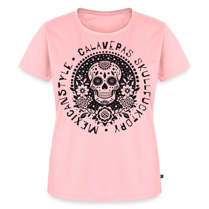 Sugar Skull Black Design - Frauen Premium T-Shirt - Rosa