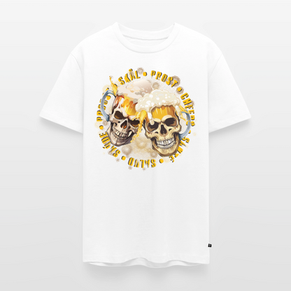 Party Skull Design – Männer Premium T-Shirt - Weiß