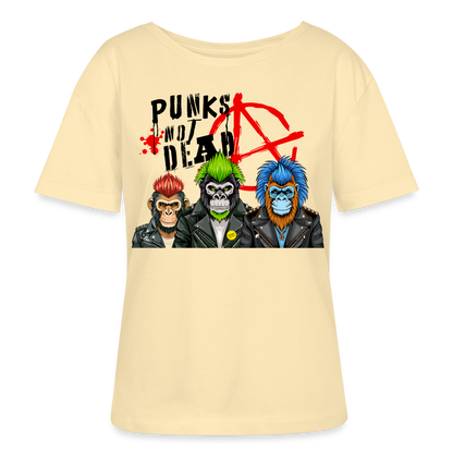 Punks Not Dead Design – Rundhals Frauen Bio-T-Shirt - Creme