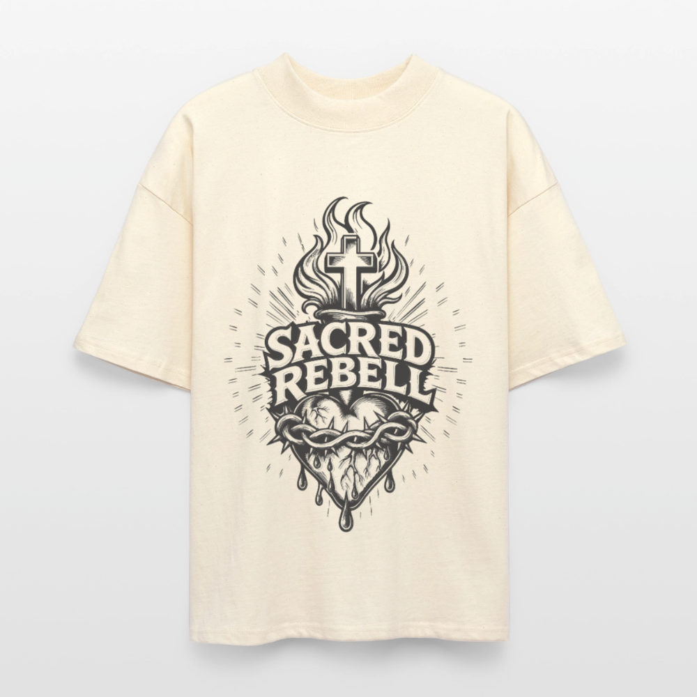 Sacred Rebell Design – Oversized Unisex Bio T-Shirt - Natur