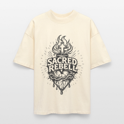 Sacred Rebell Design – Oversized Unisex Bio T-Shirt - Natur