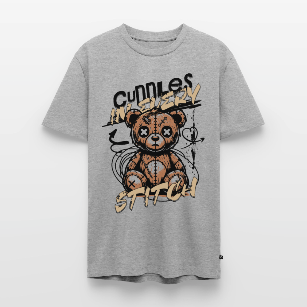 Bear Design – Männer Premium T-Shirt - Grau meliert