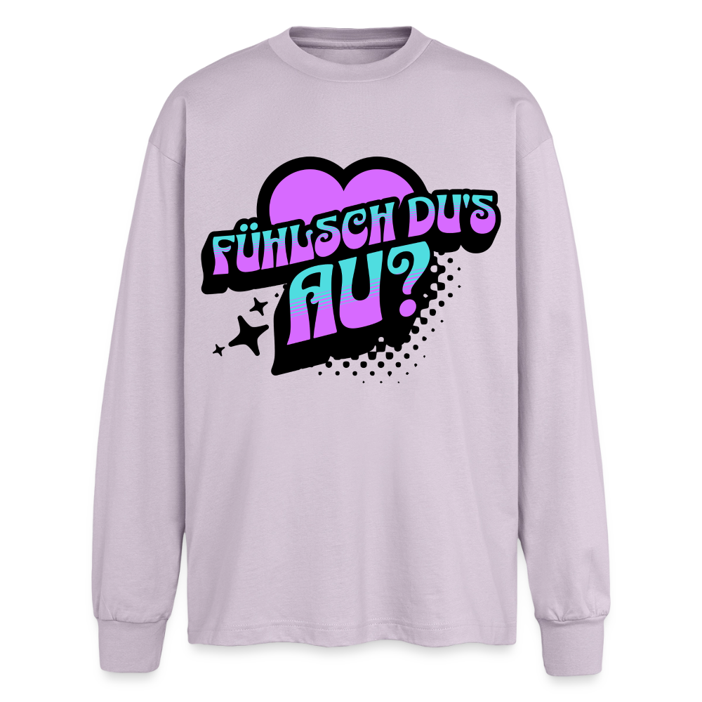 Fühlsch du‘s au Design – Oversized Langarmshirt - verblasstes Lila