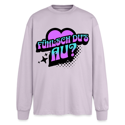 Fühlsch du‘s au Design – Oversized Langarmshirt - verblasstes Lila