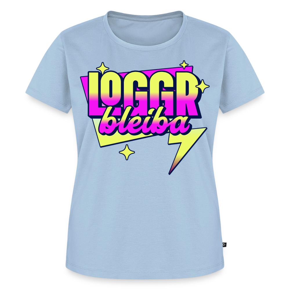 Logo bleibt Design – Frauen Premium T-Shirt - Hellblau