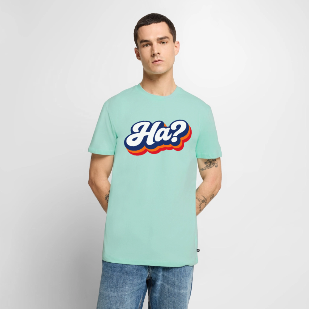 Ha? Design – Männer Premium T-Shirt - Mint 