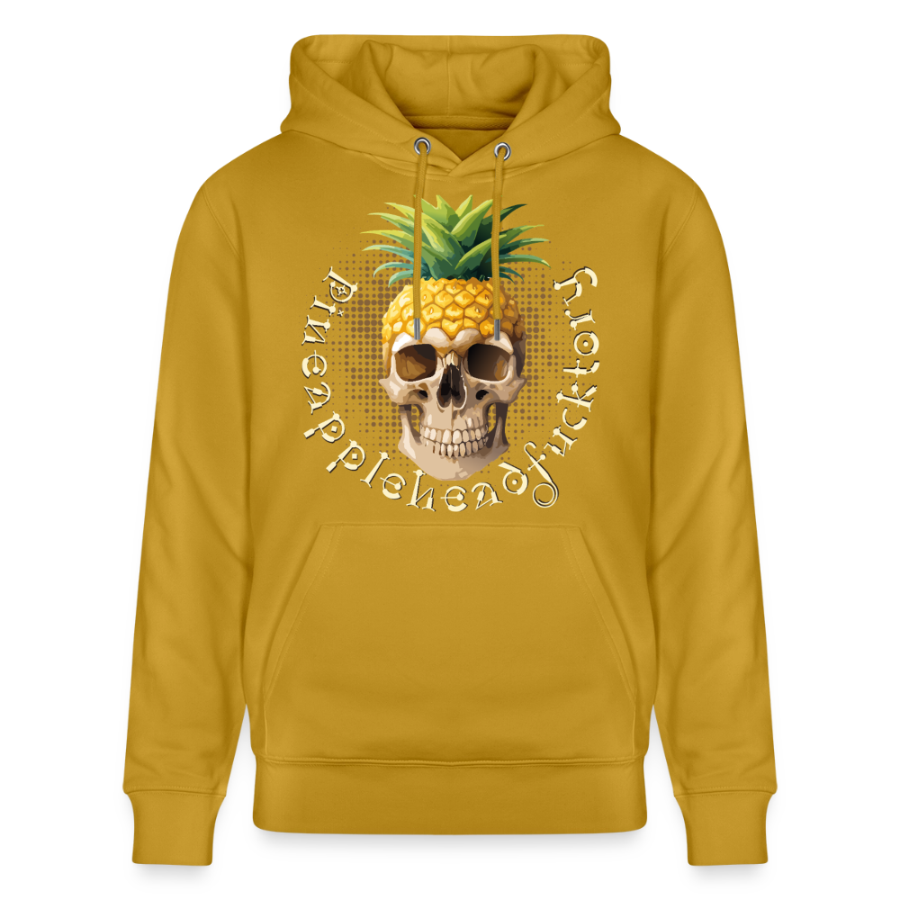 Pineapple Skull Design - Unisex Bio-Hoodie - Ocker
