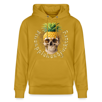 Pineapple Skull Design - Unisex Bio-Hoodie - Ocker