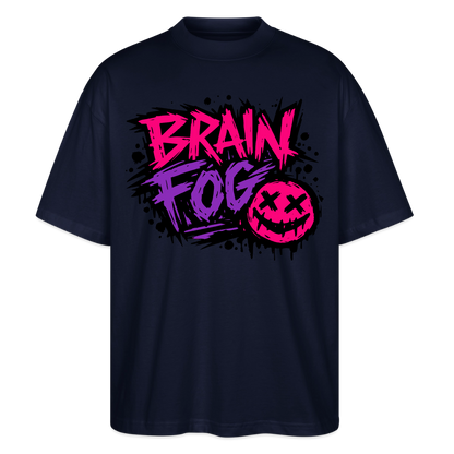 Brain Fog Design – Oversized Unisex Bio T-Shirt - Navy