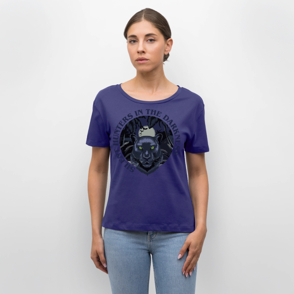 Silent Hunter Design – Rundhals Frauen Bio-T-Shirt - Dämmerung