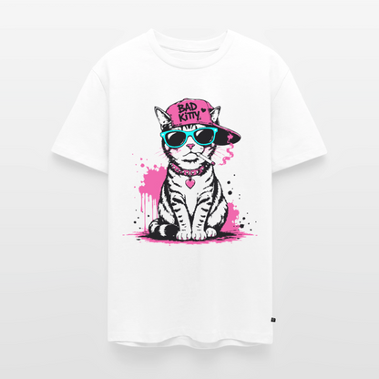 Bad Kitty Design – Männer Premium T-Shirt - Weiß