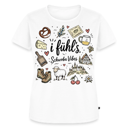 Alb Liebe Design – Frauen Premium T-Shirt - Weiß