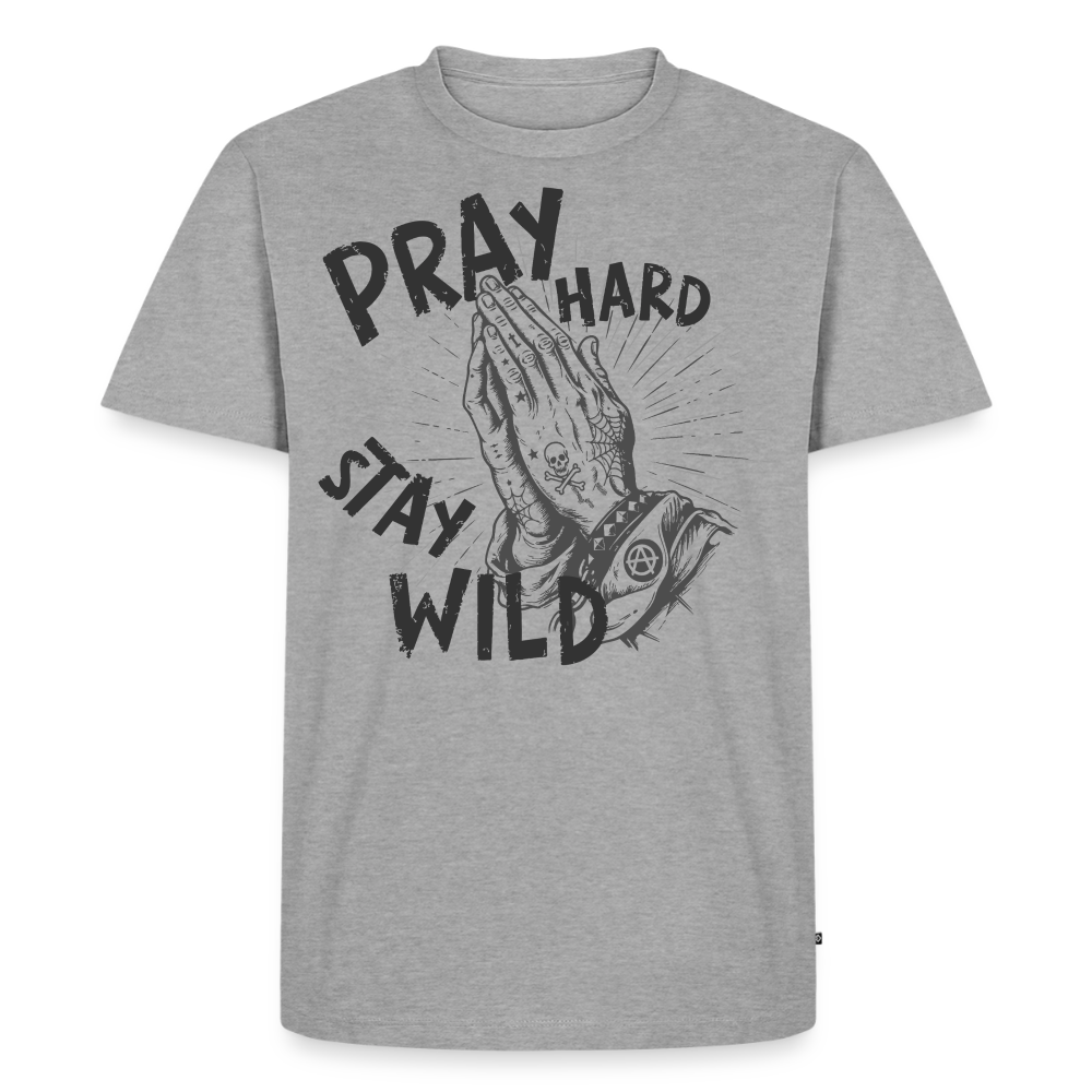 Play Hard Design – Männer Premium T-Shirt - Grau meliert