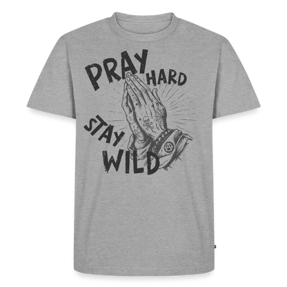 Play Hard Design – Männer Premium T-Shirt - Grau meliert