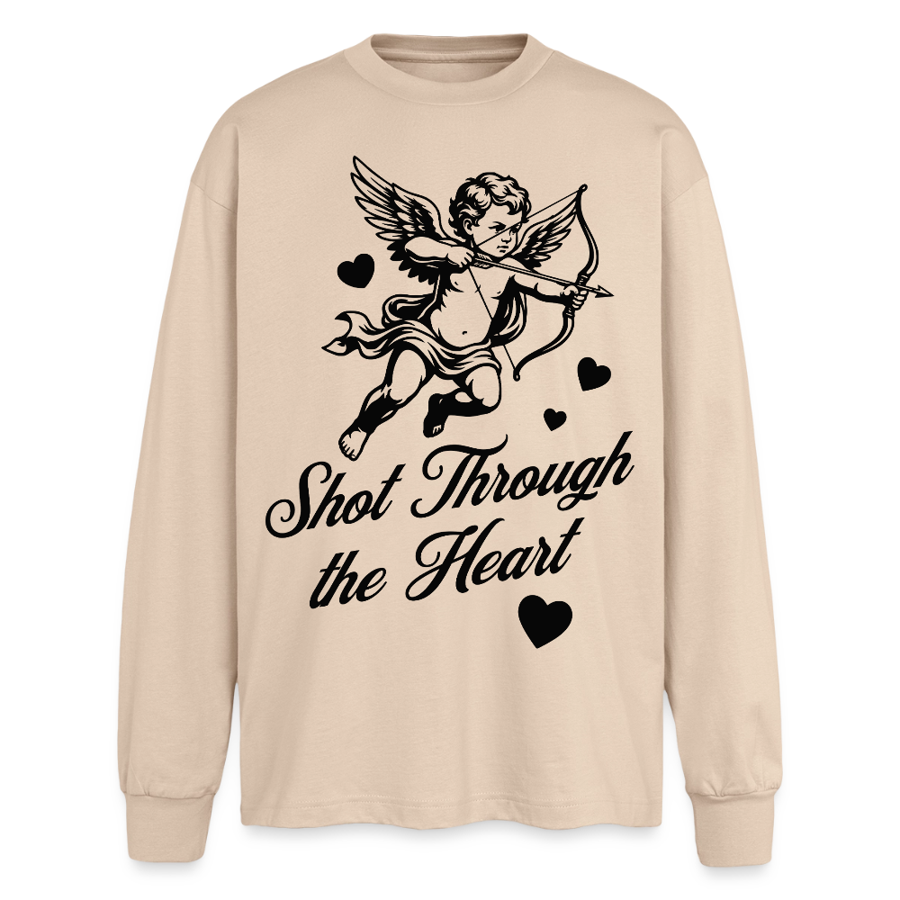 Amor Design – Oversized Langarmshirt - Sand