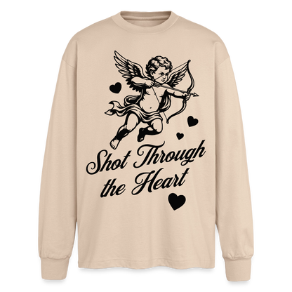 Amor Design – Oversized Langarmshirt - Sand