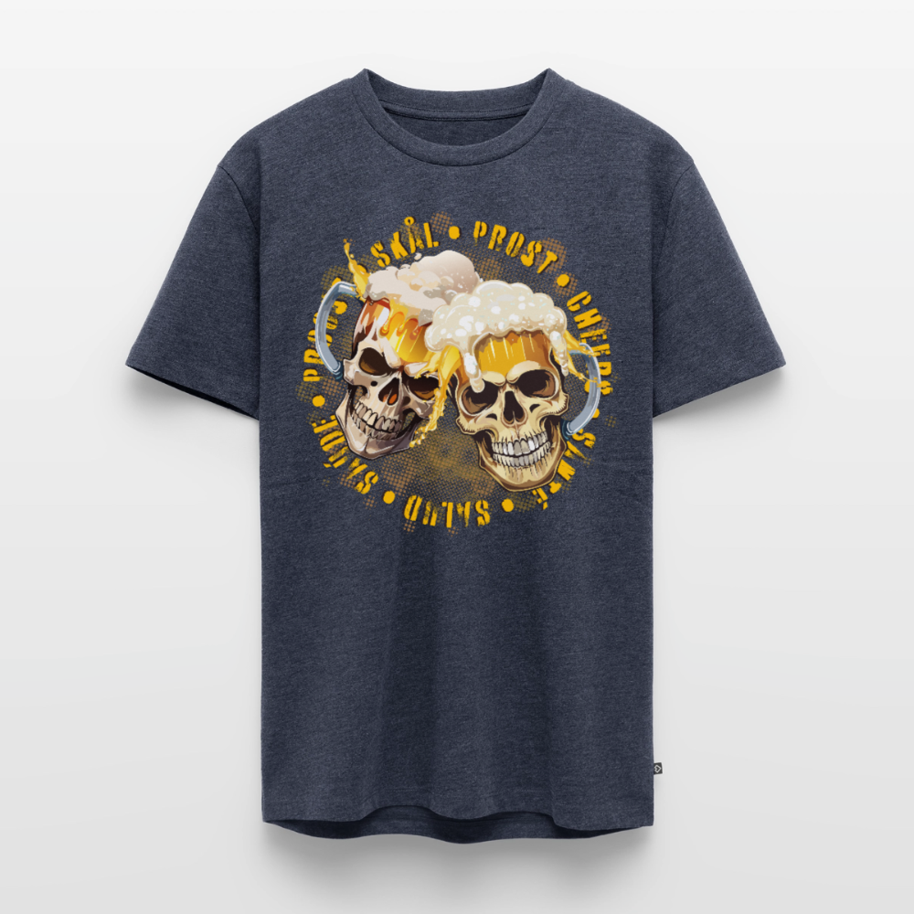 Party Skull Design – Männer Premium T-Shirt - Jeansblau 