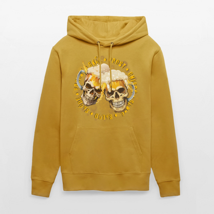 Party Skull Design – Unisex Bio-Hoodie - Ocker