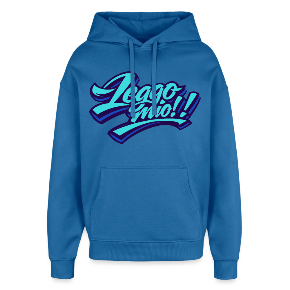 Leggomio Design – Oversized Unisex Hoodie - Achtsames Blau
