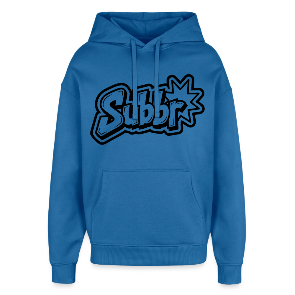 Suburb Design – Oversized Unisex Hoodie - Achtsames Blau