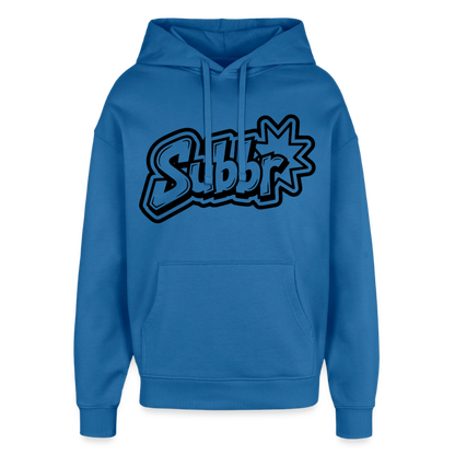 Suburb Design – Oversized Unisex Hoodie - Achtsames Blau