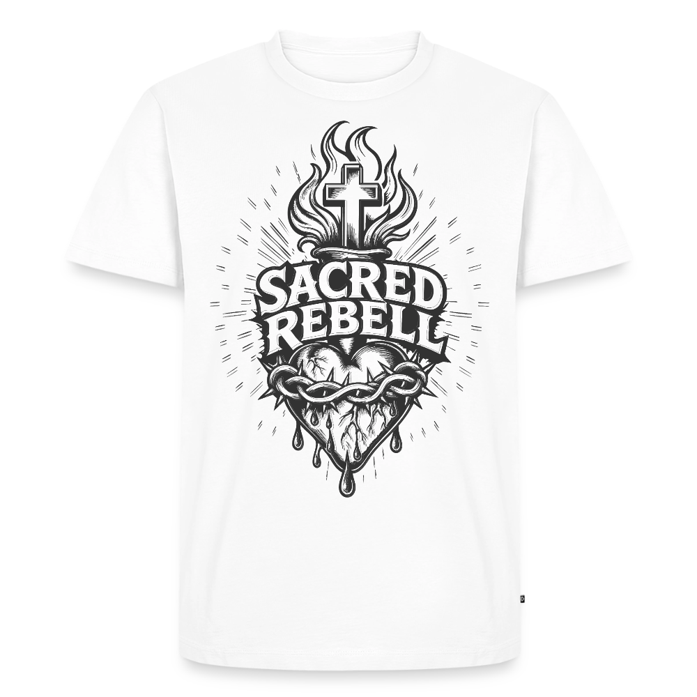 Sacred Rebell Design – Männer Premium T-Shirt - Weiß