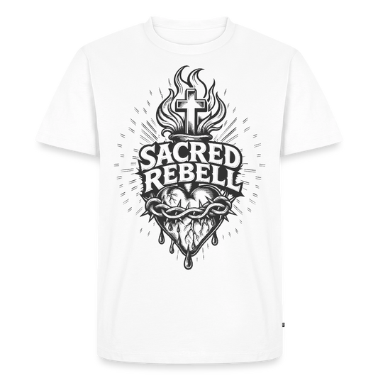 Sacred Rebell Design – Männer Premium T-Shirt - Weiß
